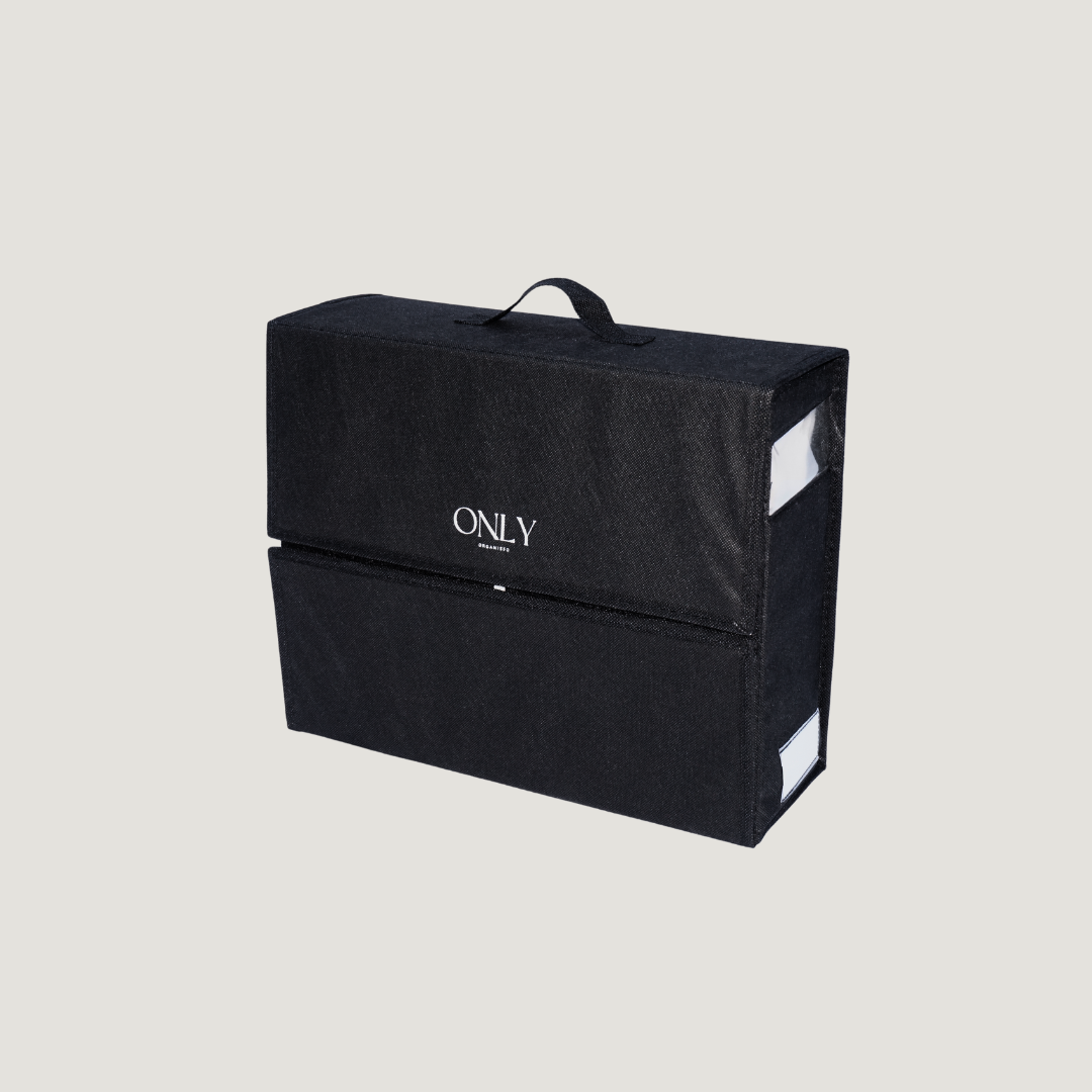Single Black Linen Organiser