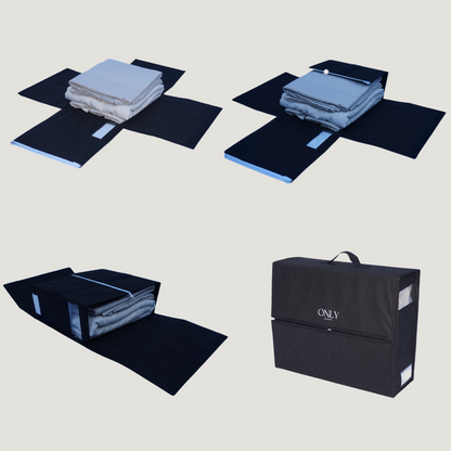 Single Black Linen Organiser